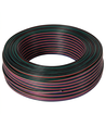 100m 1,2mm² RGB kabel - 4-ledet (16AWG), 12-24V til LED strip