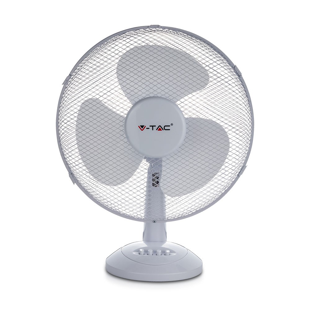 V-Tac 40W bordventilator - Ø30cm, 3 hastigheder, 3 blade