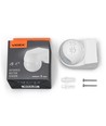 PIR bevægelses- og lyssensor 800W - IP44, hvid