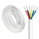 100m RGB+CCT kabel, hvid rund - 6x0,35mm², 12V-24V til LED strip