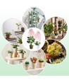 Fleksibel plantelys med spyd - 12W, timer