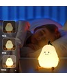 MOCHI Pære Natlampe til Børn - Silikone, RGB + Varm Hvid