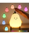 MOCHI Pære Natlampe til Børn - Silikone, RGB + Varm Hvid