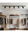 1-Faset BASIC skinnesæt - 2m, Sort, 5-Spot, GU10, uden lyskilde