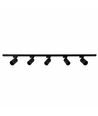 1-Faset BASIC skinnesæt - 2m, Sort, 5-Spot, GU10, uden lyskilde