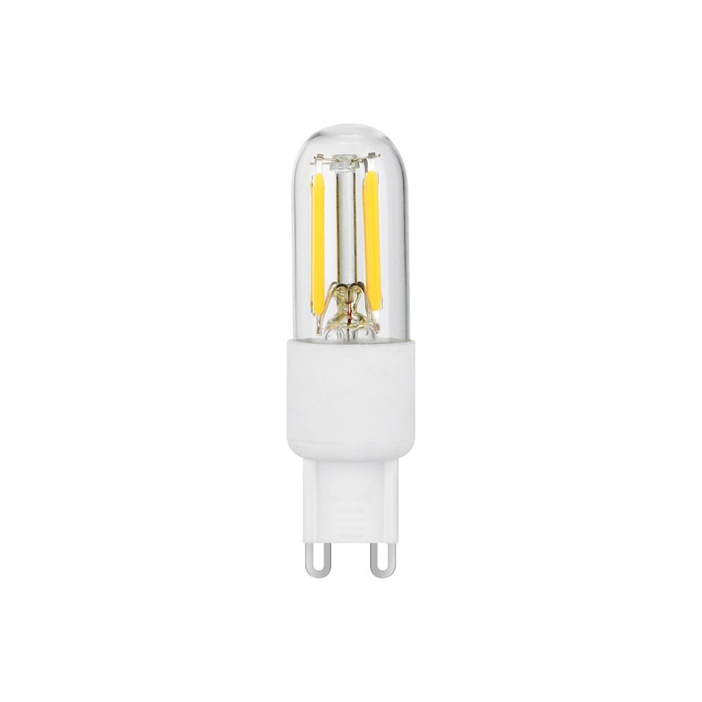 G9 3W dæmpbar LED pære - 6,6cm, 270lm, filament, klar glas, 2700K - Dæmpbar : Dæmpbar, Kulør : Varm
