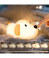 MOCHI hundehvalp natlampe - Silikone, 2 i 1, varm hvid/neutral hvid, touch dæmpbar