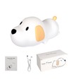MOCHI hundehvalp natlampe - Silikone, 2 i 1, varm hvid/neutral hvid, touch dæmpbar
