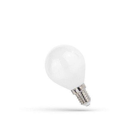 6W LED kronepære - P45, kultråd, matteret glas, E14 - Dæmpbar : Ikke dæmpbar, Kulør : Neutral