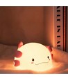 MOCHI Axolotl natlampe - Silikone, farveskift + varm hvid, touch dæmpbar, IP20 indendørs