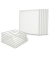 6x 60x60 Troldtekt panel + ramme med fjedre - Komplet sæt, 36W