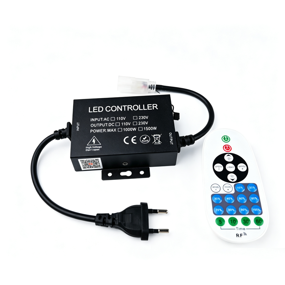 230V udendørs WiFi Smart Home dæmper - Inkl. endeprop, til 230V (Slim COB), IP54, memory funktion, max 50 m billede