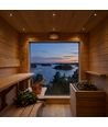 Sauna downlight sort - 24V DC, RA93, 1,1W, 3m ledning, Hul: Ø3 cm, Mål: Ø3,5 cm