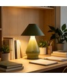 Opladelig LED bordlampe - Grøn, Ø16cm, 21,5cm høj, touch dæmpbar, 3i1, IP20 indendørs