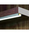 1m aluprofil SLIM8 AC2/Z - Ubehandlet aluminium, påbygning, LED skinne