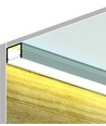 2m aluprofil SMART10 AC2/Z - Sort anodiseret, påbygning, LED skinne