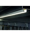 1m aluprofil SMART16 BC3/U4 - Sort anodiseret, påbygning, LED skinne