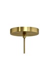 Lampefatning E14 & roset, Designer - Guld look, 2m ledning eksl. lyskilde.