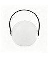 Opladelig RGB LED bordlampe Ø13cm - Hvid, inkl. fjernbetjening, IP54 udendørs