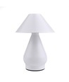 Opladelig LED bordlampe - Hvid, Ø16cm, 21,5cm høj, touch dæmpbar, 3i1, IP20 indendørs