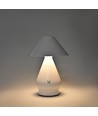 Opladelig LED bordlampe - Hvid, Ø16cm, 21,5cm høj, touch dæmpbar, 3i1, IP20 indendørs