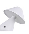 Opladelig LED bordlampe - Hvid, Ø16cm, 21,5cm høj, touch dæmpbar, 3i1, IP20 indendørs