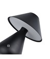 Opladelig LED bordlampe - Sort, Ø16cm, 21,5cm høj, touch dæmpbar, 3i1, IP20 indendørs