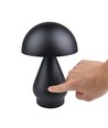 Opladelig LED bordlampe - Sort, Ø15cm, 22cm høj, touch dæmpbar, 3i1, IP20 indendørs