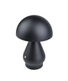 Opladelig LED bordlampe - Sort, Ø15cm, 22cm høj, touch dæmpbar, 3i1, IP20 indendørs