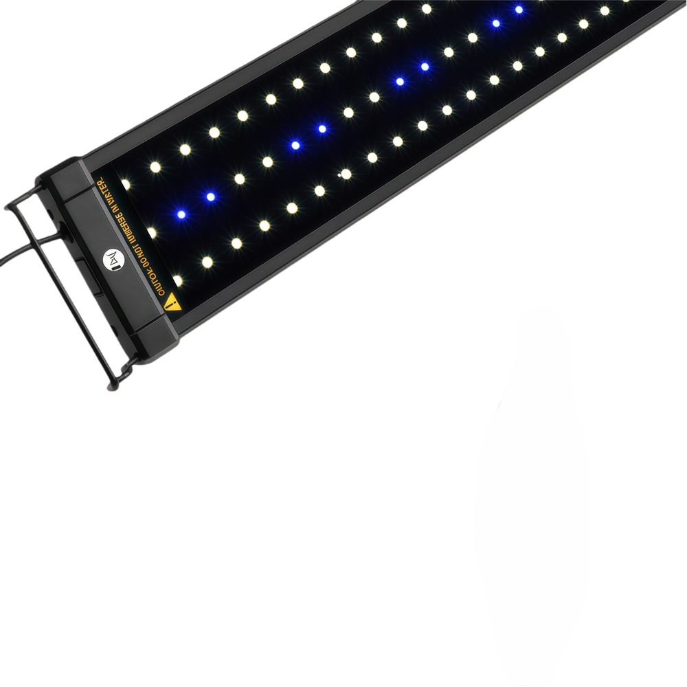 30-50 cm akvarie armatur - 6W LED, hvid/blå, justerbar billede