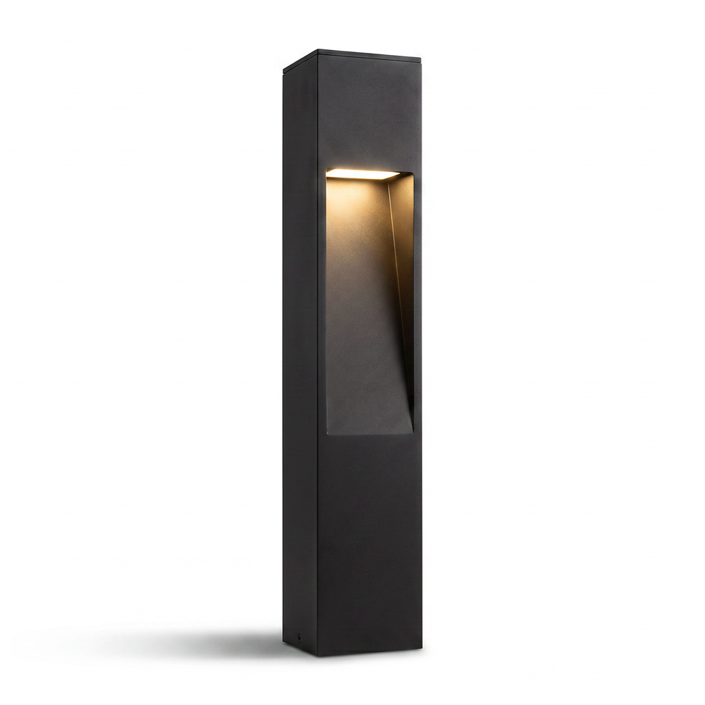 Sort havelampe - 10W, 60 cm, IP65 udendørs, inkl. lyskilde - Kulør : Varm