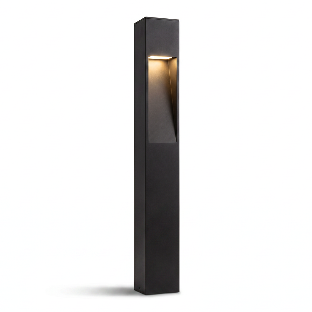 Sort havelampe - 13W, 100 cm, IP65 udendørs, inkl. lyskilde - Kulør : Varm