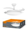 60W LED loftslampe med blæser - CCT, hvid, inkl. fjernbetjening