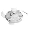 60W LED loftslampe med blæser - CCT, hvid, inkl. fjernbetjening
