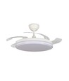 60W LED loftslampe med blæser - CCT, hvid, inkl. fjernbetjening