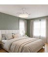 60W LED loftslampe med blæser - CCT, hvid, inkl. fjernbetjening