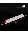 300W / 12V DC strømforsyning til LED strips - 25A, IP44 vådrum
