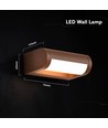 V-Tac 10W LED væglampe - IP65, Corten hus, Cree chip, 3000K, 6 års garanti