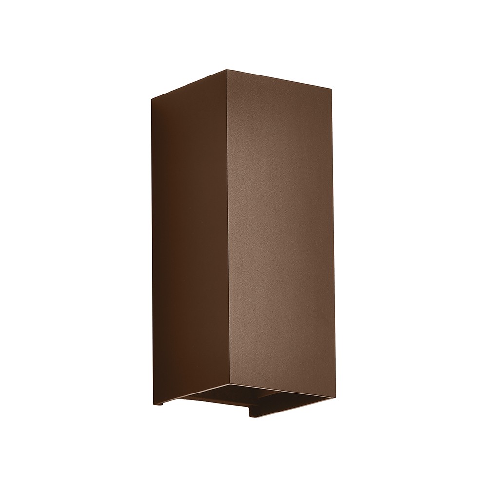 10W LED væglampe - 3-i-1 CCT, Corten stål, IP65, op/ned lys - Kulør : 3-i-1