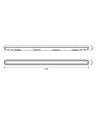 120cm kraftigt LED armatur - Gennemfortrådet, 36W, 5000K, 160 lm/W