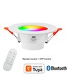 6 stk. RGB+CCT Smart Home downlight - 5W LED, Bluetooth, fjernbetjening, virker med Google Home, Alexa og smartphones