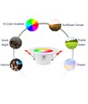 4 stk. RGB+CCT Smart Home downlight - 5W LED, Bluetooth, fjernbetjening