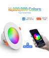 4 stk. 5W Smart Home LED downlight - Bluetooth, virker med Google Home, Alexa og smartphones
