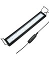 60-80 cm akvarie armatur - 18W LED, hvid/blå/rød/grøn/lilla, justerbar længde, IP66