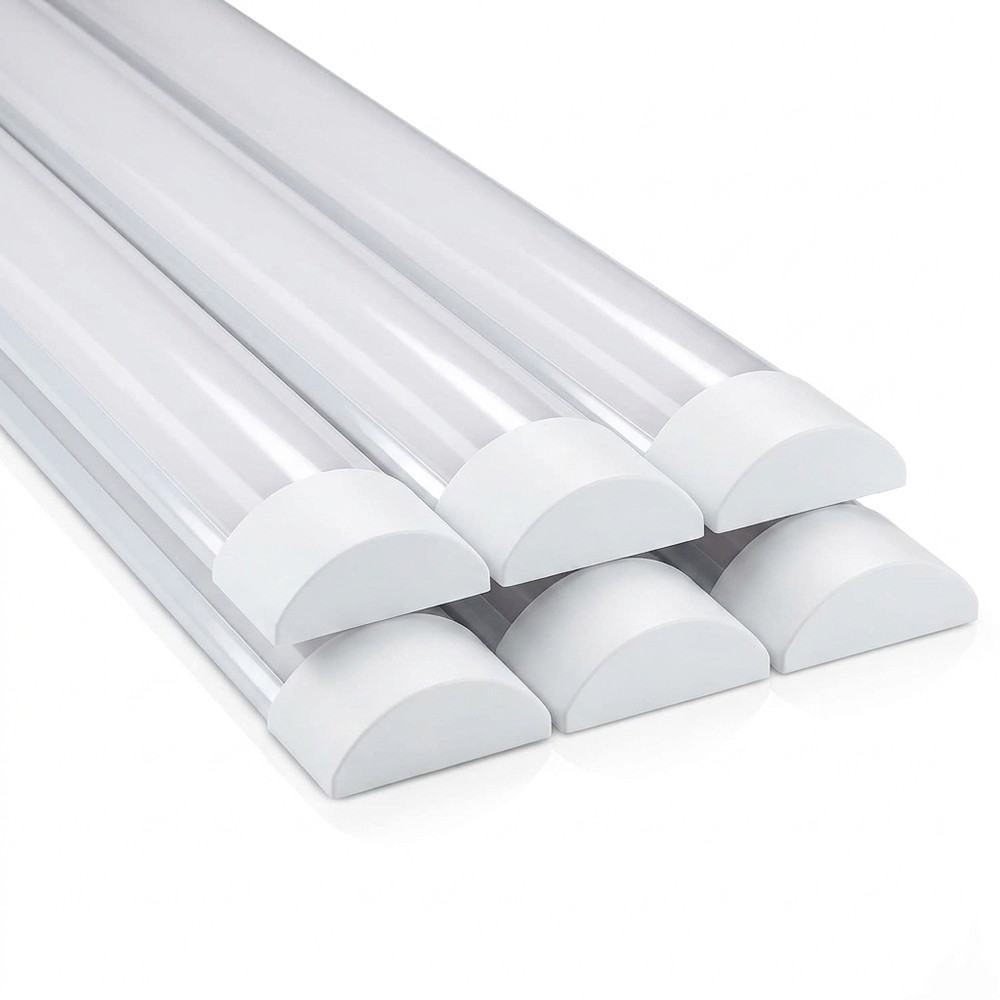 6x 40W komplet LED armatur - 120 cm, 3 års producentgaranti, 230V - Dæmpbar : Ikke dæmpbar, Kulør : Varm