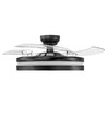 Loftslampe m. skjult ventilator - RA90, CCT, 60W, sort