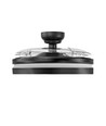 Loftslampe m. skjult ventilator - RA90, CCT, 60W, sort