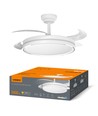 Loftslampe m. skjult ventilator - RA90, CCT, 60W, hvid