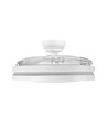 Loftslampe m. skjult ventilator - RA90, CCT, 60W, hvid