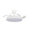Loftslampe m. skjult ventilator - RA90, CCT, 60W, hvid